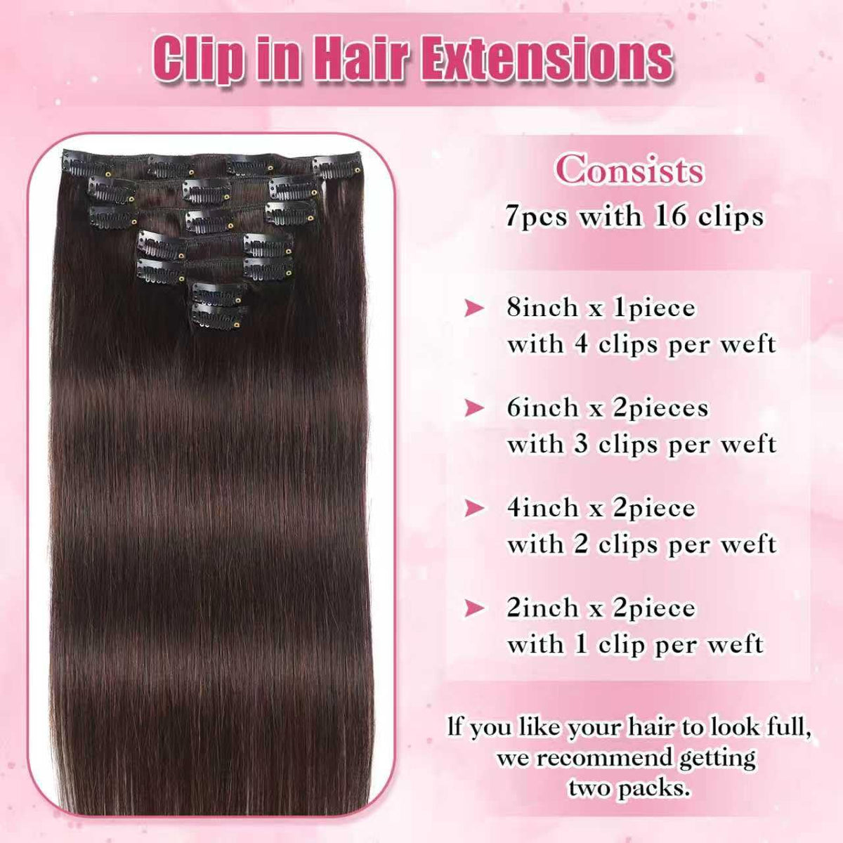Houlud model wearing extensions demonstrating natural blended look
