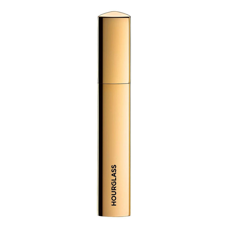 Hourglass front packaging showing sleek tube and branding for bold lashes