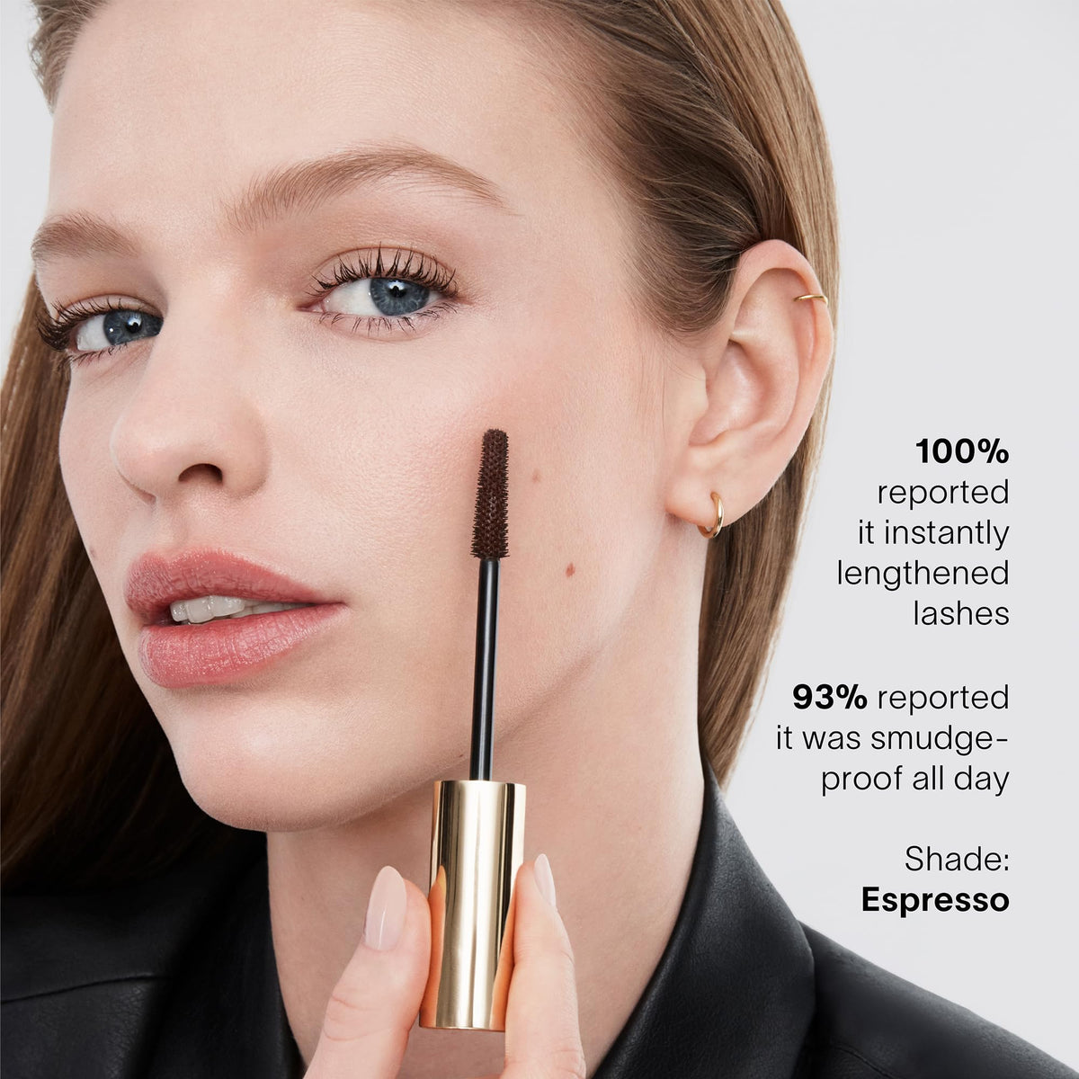HOURGLASS mascara next to makeup tools for scale and pocket-friendly size