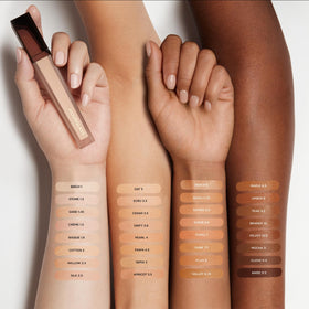 HOURGLASS Vanish before and after showing effective natural coverage