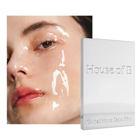 House of B front packaging showing three face film packs and product name benefit