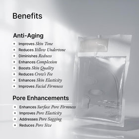 House of B hydrogel film applied on cheek demonstrating secure fit and overnight comfort