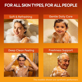 House of Nutrition soap lather on skin showing gentle cleansing action
