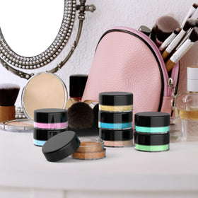 Houseables jars inside a purse illustrating portability for travel and convenience