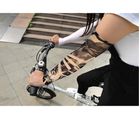 HOVEOX sleeve on arm beside ruler showing length and stretch fit