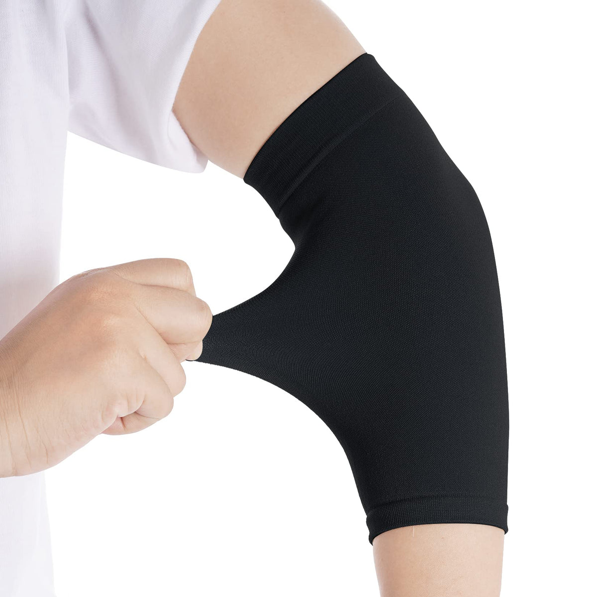 HOVEOX sleeve worn on forearm demonstrating discreet tattoo coverage and secure fit
