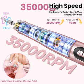 Hoxida closeup of pen-shaped drill body offering ergonomic grip benefit
