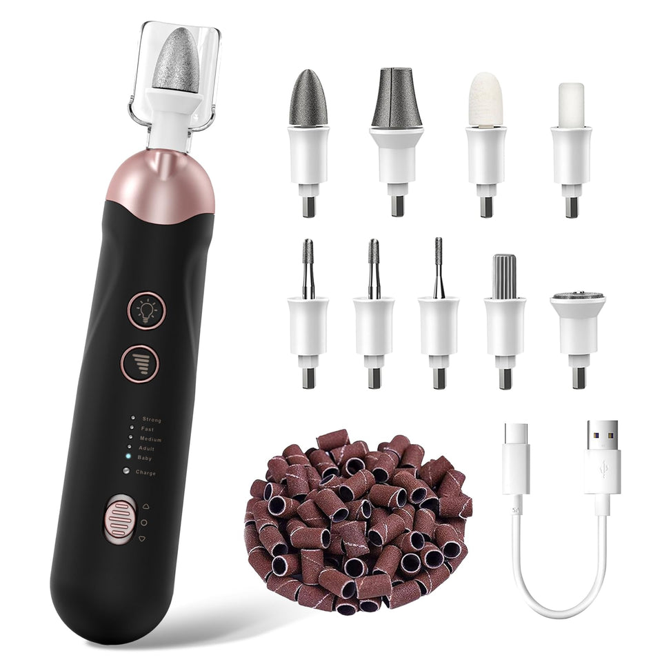 Hoxida front packaging showing full manicure pedicure kit and included accessories