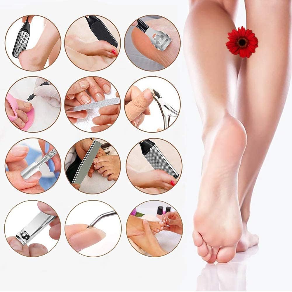 Hoxida full kit with 10-in-1 tools for complete at-home pedicure convenience
