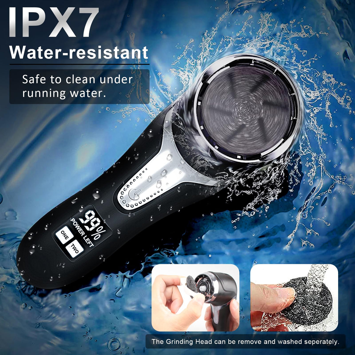 Hoxida waterproof rinsing under tap to illustrate easy cleaning and safety