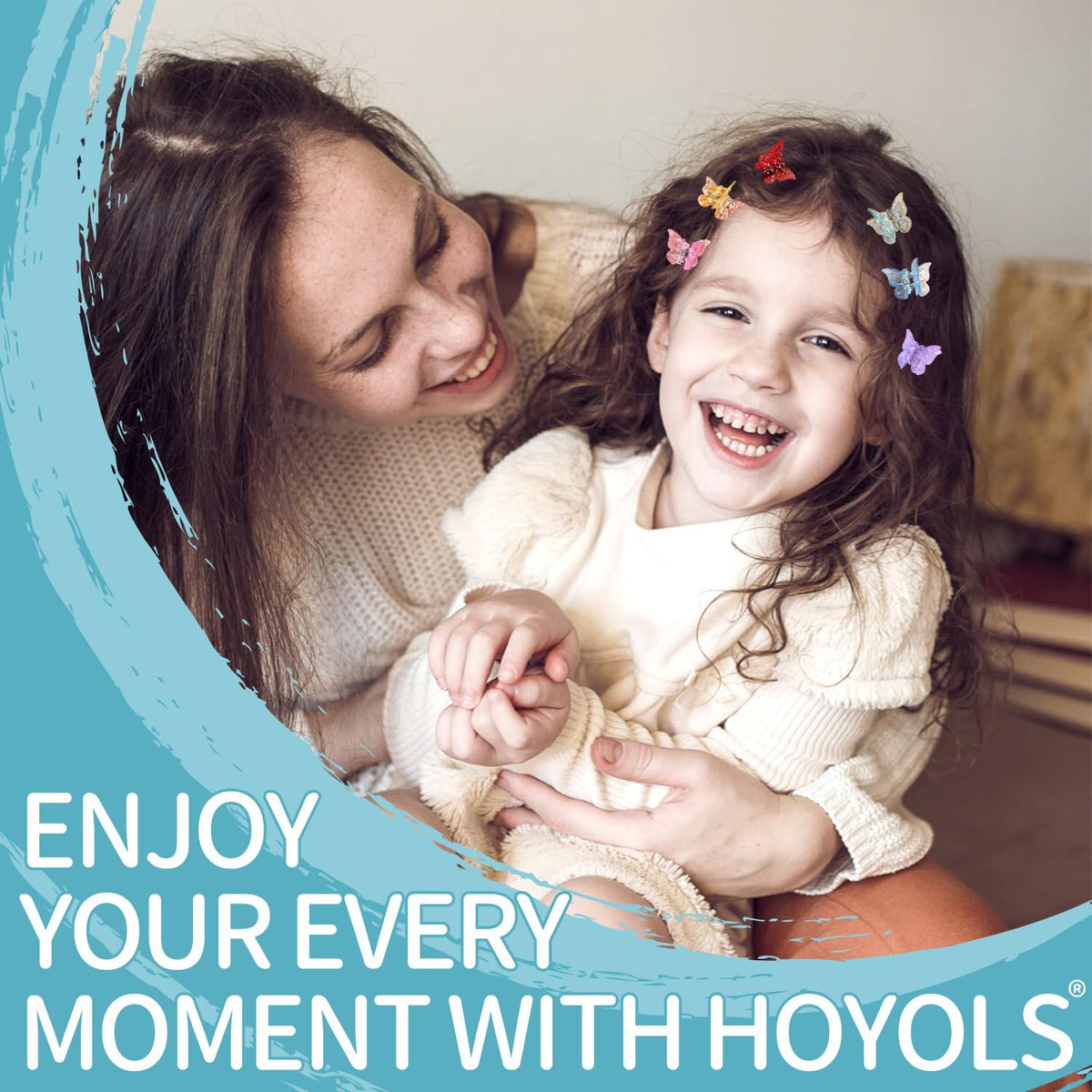HOYOLS assorted colors laid flat to display 12 vibrant color options