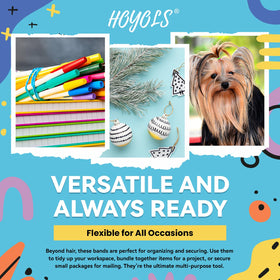 HOYOLS elastics bundling pens and cords for organizing small items benefit