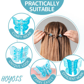 HOYOLS clips used in braid styling showing playful colorful accents