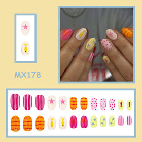 HPYFOI close-up of polka dot striped star fish patterns highlighting playful designs