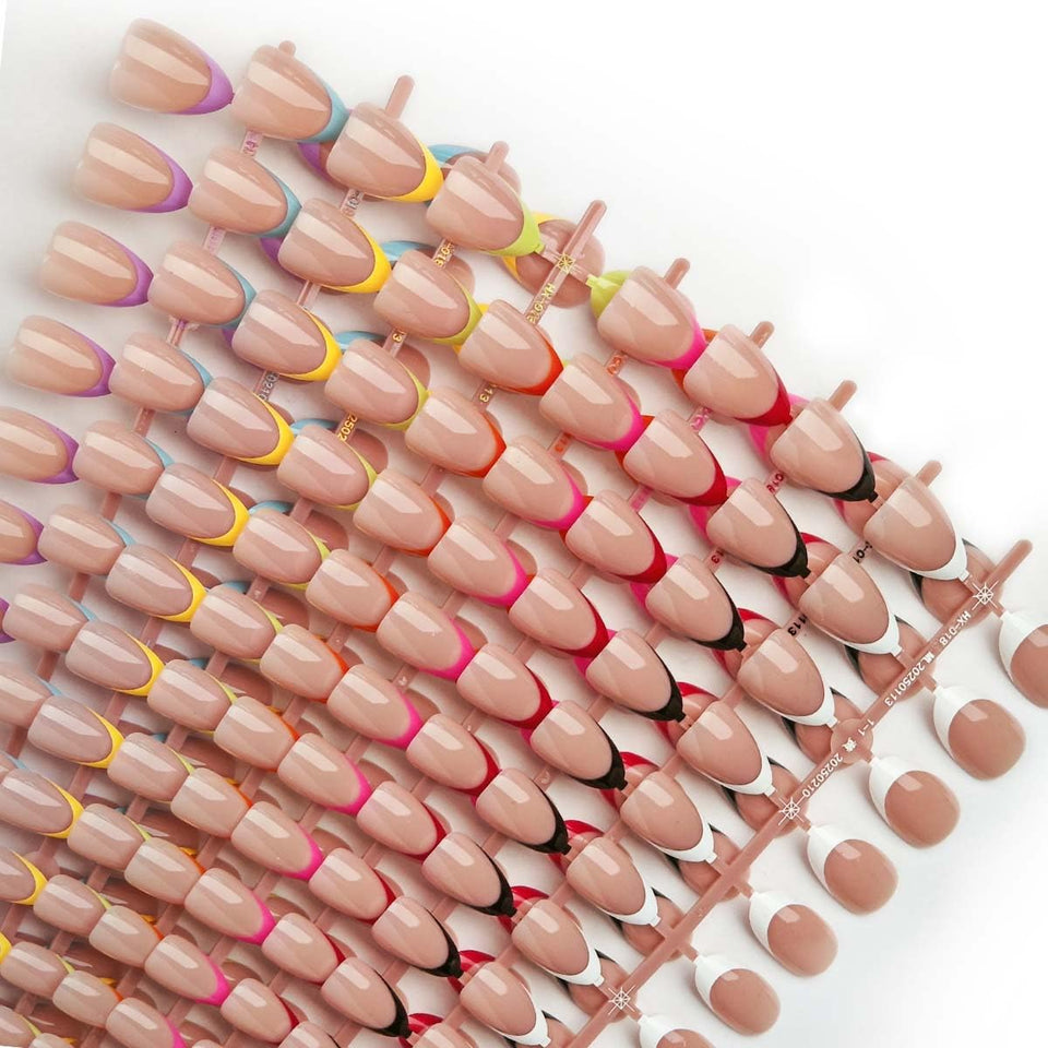 HPYFOI front packaging showing full 216-piece nail kit and included tools for convenience