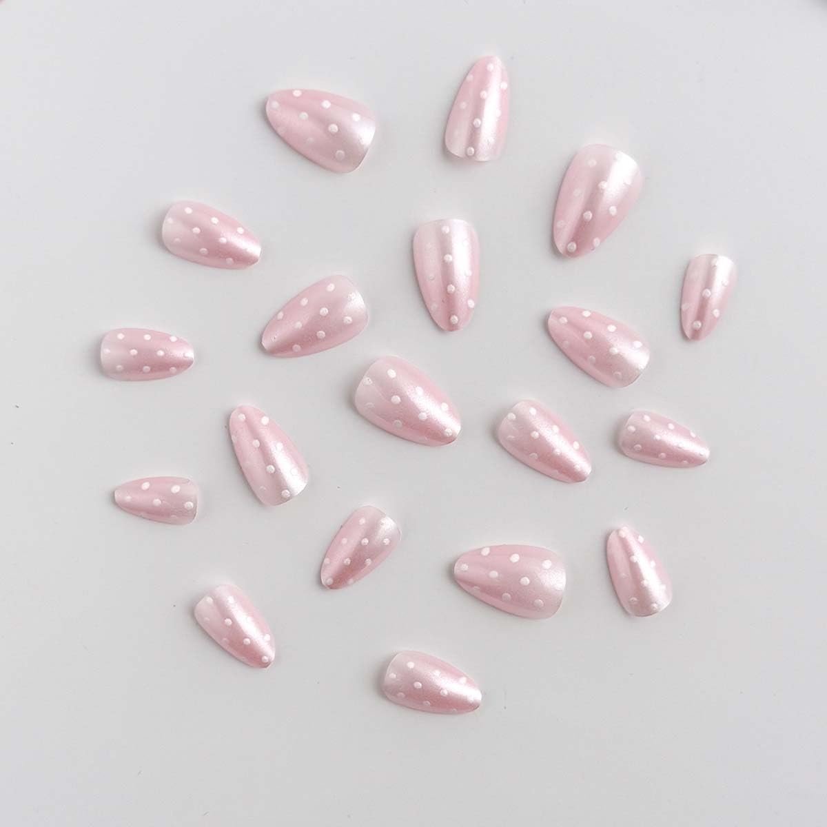 HPYFOI hands wearing press-on nails in use showing quick application benefit