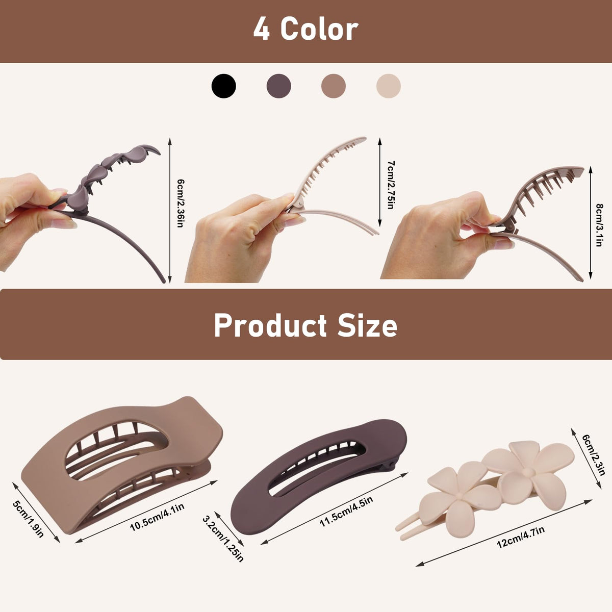 HQ-SITE matte square clip close-up highlighting smooth finish and geometric silhouette