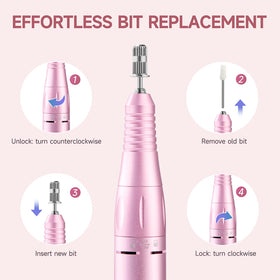 HQMPHQ handpiece clipped to belt showing portability and travel-ready convenience