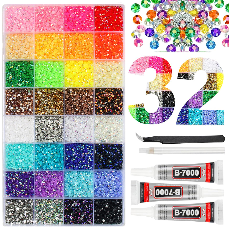 HRLbrc kit front packaging showing organized rhinestone set and accessories for easy crafting
