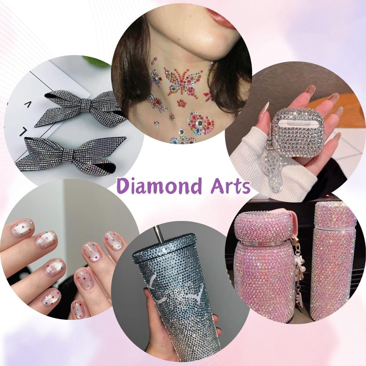 HRLbrc rhinestones adhered to denim shoe for stylish customization