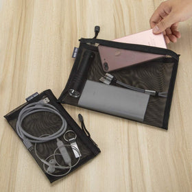 HRX Package arranged on bathroom counter showing tidy storage and easy access