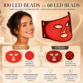 Hsaiiae LED array detail showing 100 beads for even light delivery benefit