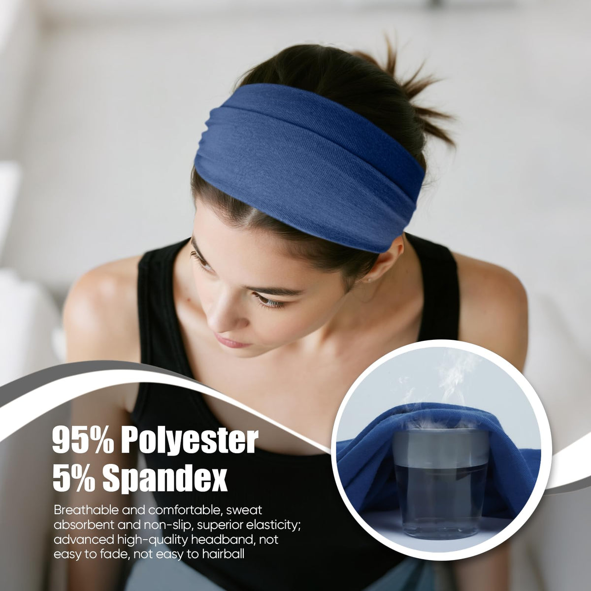 HSEM worn during workout demonstrating secure non-slip hold