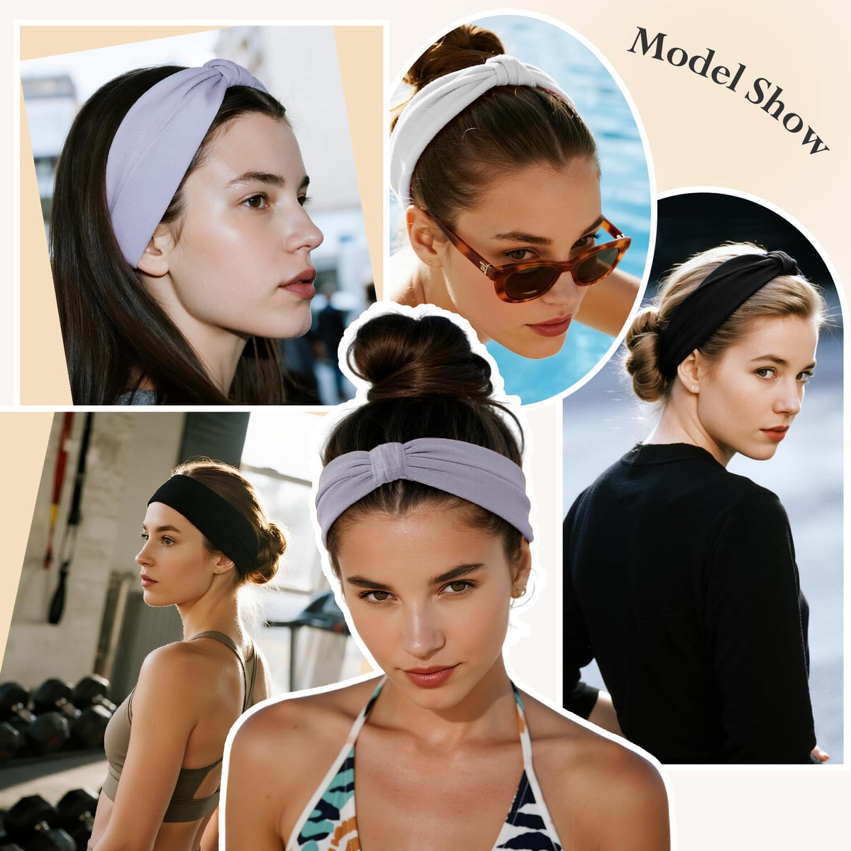 HSEM headband in spa setting showing gentle hold for skincare routines