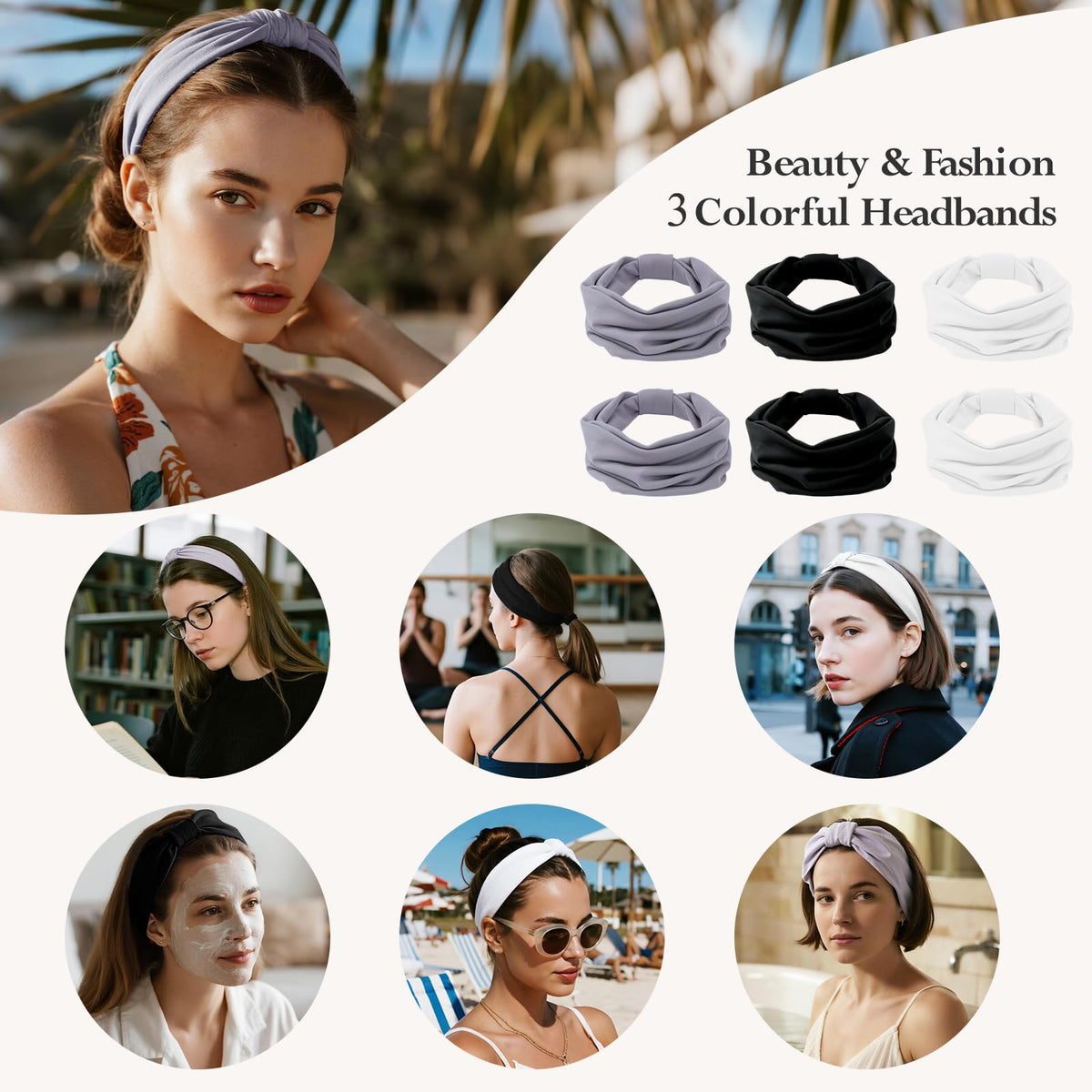 HSEM headband on a hand showing stretch and true-to-size fit