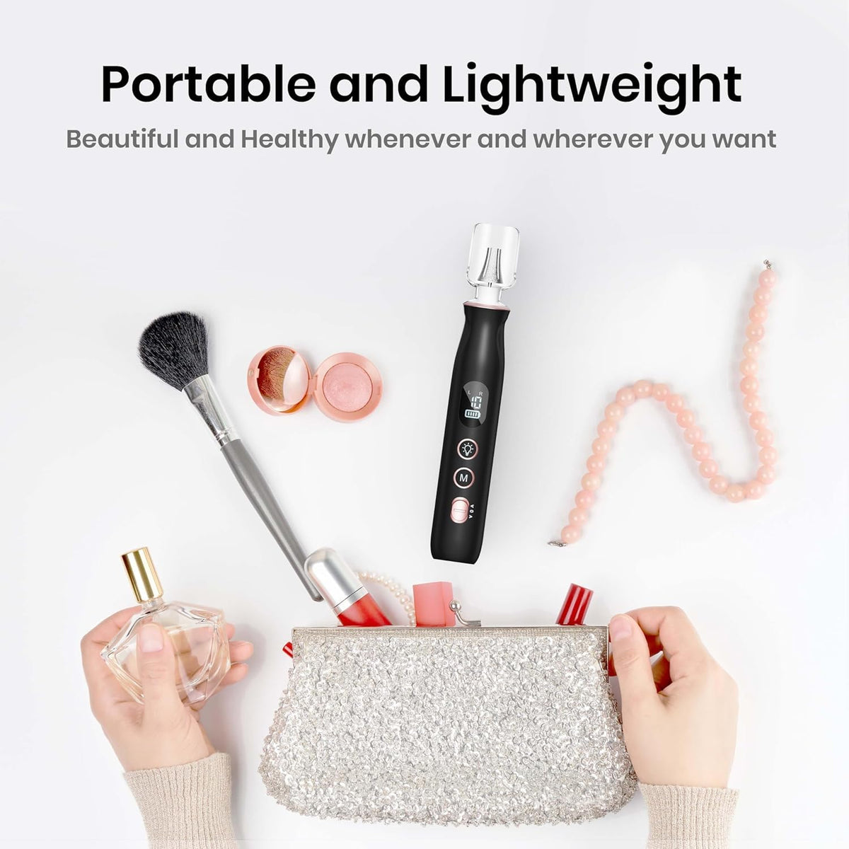 HSKAI battery charging cable and base demonstrating fast recharge and long runtime benefit