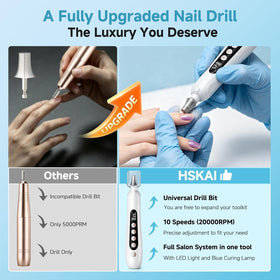 HSKAI assorted drill bits laid out, organized for immediate professional results