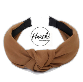 Huachi brown band flat-lay showing fabric finish and durable construction for repeated use