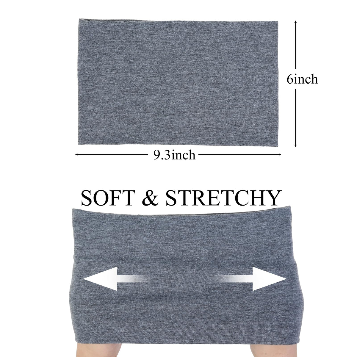Huachi folded headband demonstrating doubled layer for increased sweat absorption