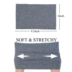 Huachi folded headband demonstrating doubled layer for increased sweat absorption