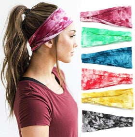 Huachi front view headband showing reversible style and neat fit