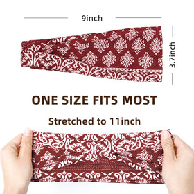Huachi headband worn during yoga showing secure fit and sweat control benefit