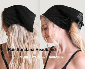 Huachi model wearing head scarf at beach showing sun-ready, breathable comfort