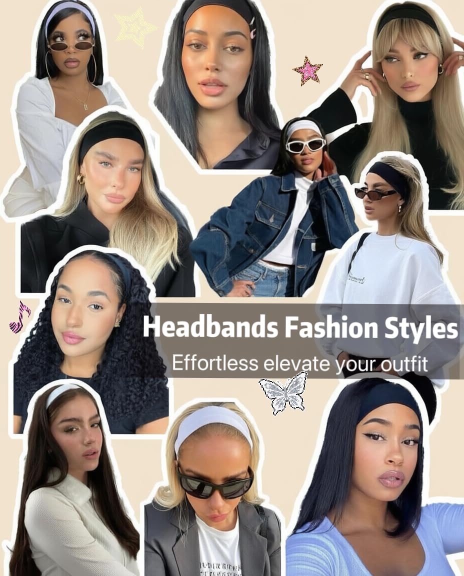 Huachi headband in hand showing one-size-fits-most stretch and scale