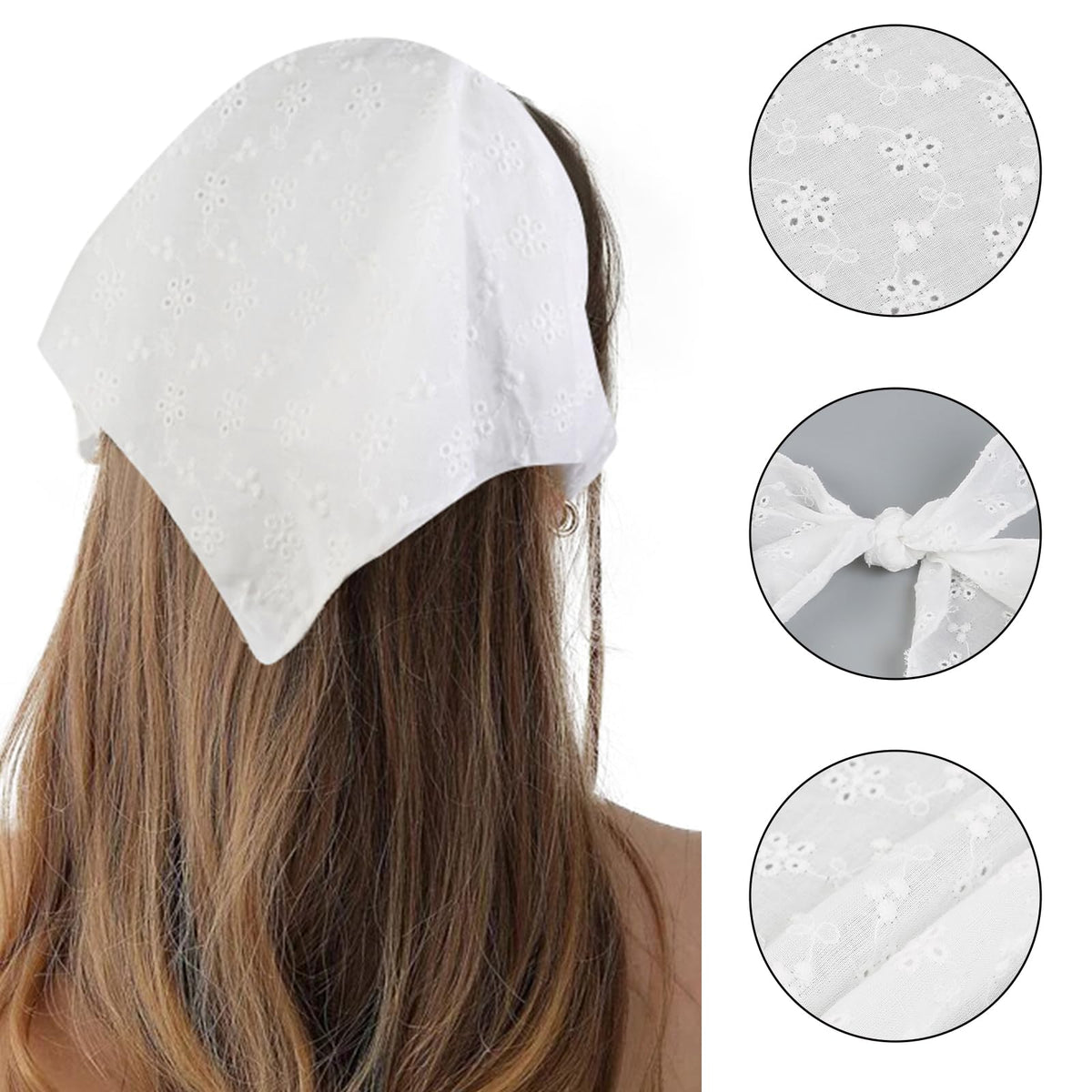 Huachi bandana hollow design texture for breathable comfort benefit
