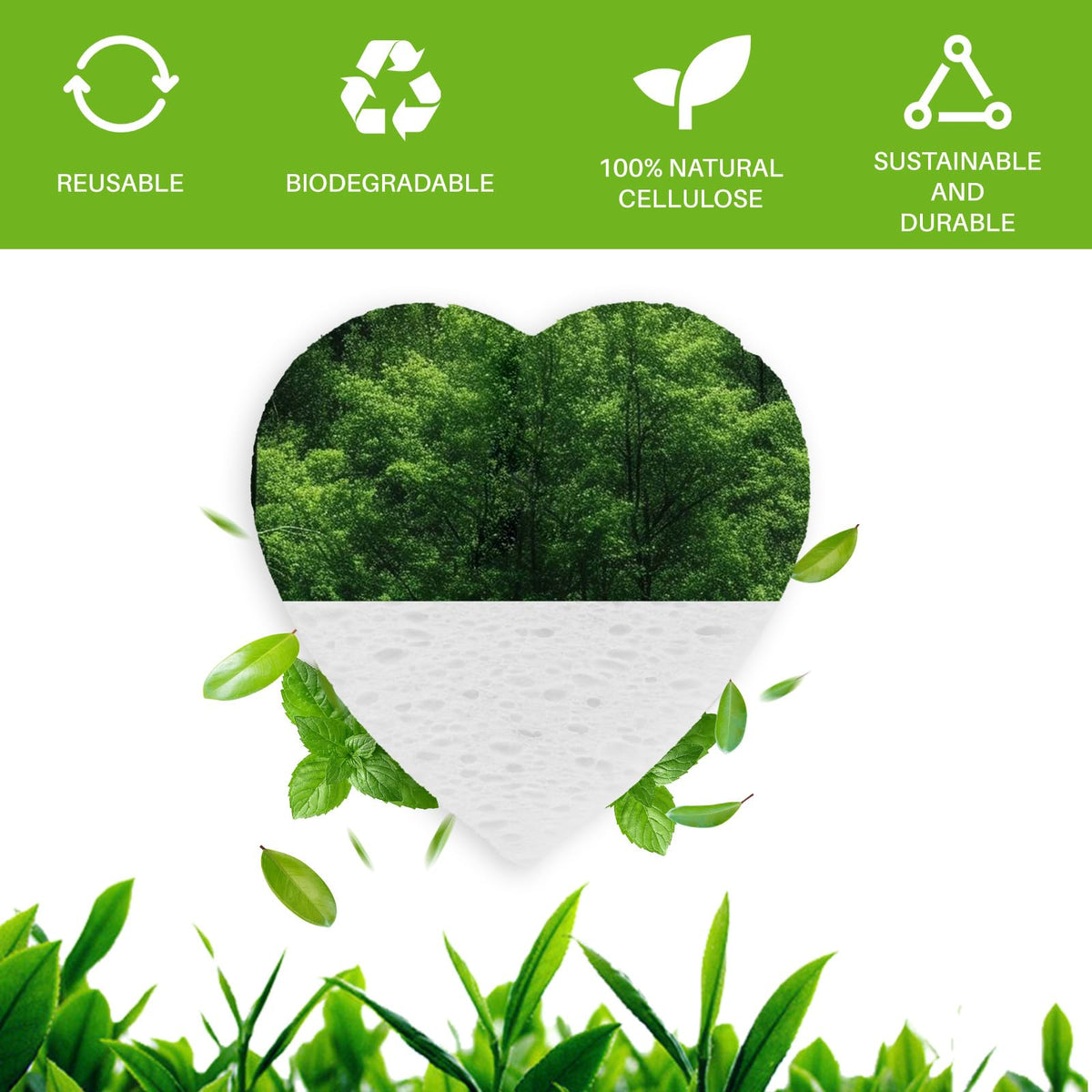HUAXIN BIOTECHNOLOGY biodegradable label and sponge to highlight eco-friendly compostable material