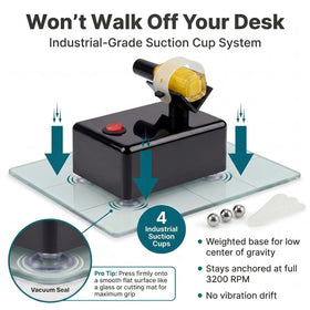 HUBEST detail of vibration pad highlighting efficient pigment re-suspension
