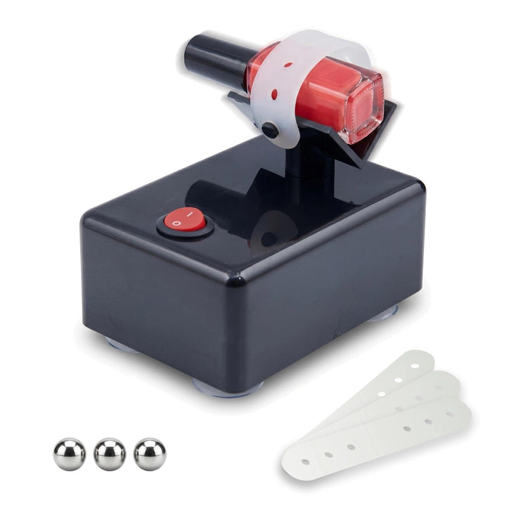 HUBEST front view showing compact shaker and stable base for workspace efficiency