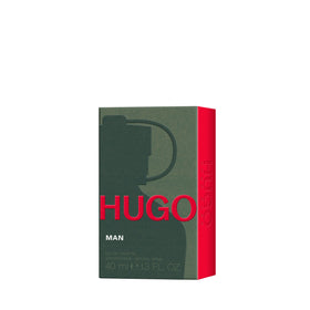 Hugo Boss HUGO Man close-up of glass texture emphasizing quality and clarity