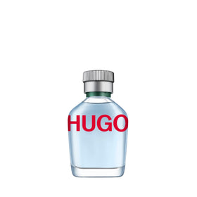 Hugo Boss HUGO Man front bottle view showing minimalist design and fresh appeal