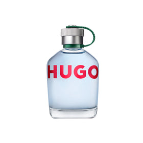Hugo Boss HUGO Man front bottle shot showing elegant design and easy application