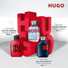 Hugo Boss HUGO Man bottle in hand to show 6.7 oz size for daily use
