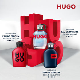 Hugo Boss HUGO Man ingredients label visible to show green apple and fir balsam notes