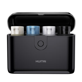 HUITAI front view of closed hard-shell case showing compact protection