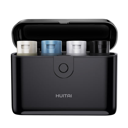 HUITAI front view of closed hard-shell case showing compact protection