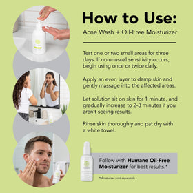 humane application on back demonstration treating body acne effectively